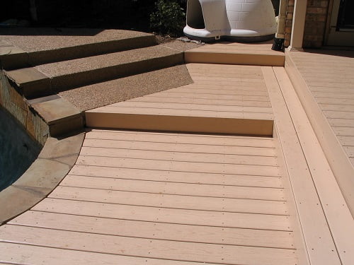 Woodgrain vinyl deck Dallas